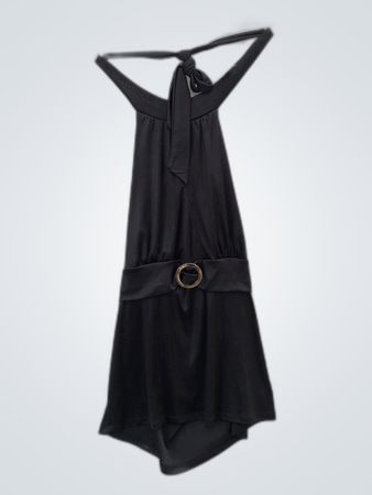 Unbranded Black Halter Neck Mini Dress