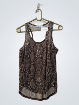 Women Only Snakeskin Print Tank Top
