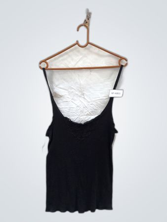 Unbranded Black Lace Trim Cami Top