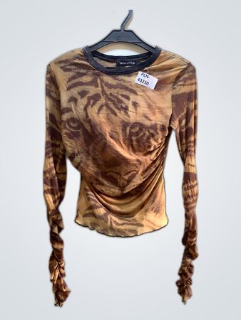 Urban Outfitters Tiger Print Long Sleeve Top