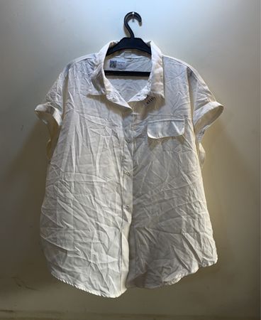 Unbranded Oversized White Button-Up Shirt