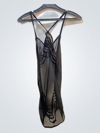 Unbranded Black Mesh Cami Top