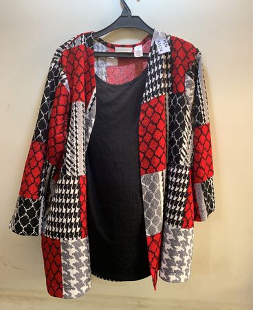 Alfred Dunner Patchwork Cardigan