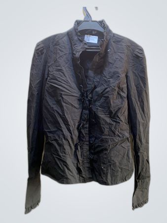 Bench Ruffled Black Blouse