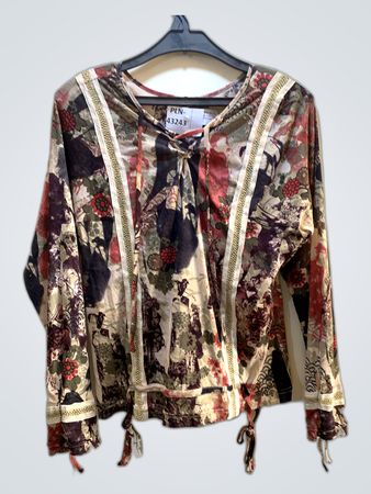 PLN Multicolored Floral Print Blouse