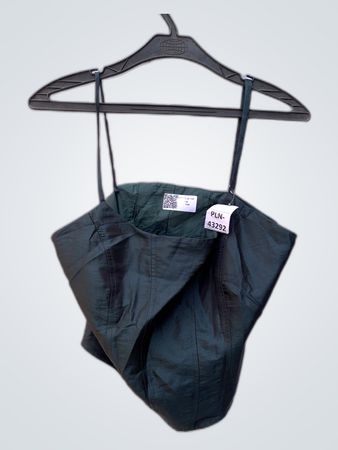 Green Satin Cami Top