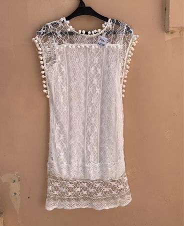 Unbranded White Lace Mini Dress
