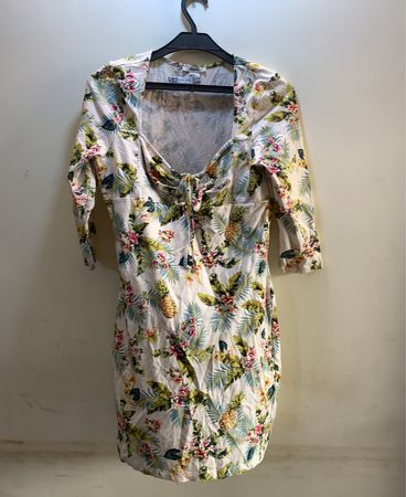 Forever 21 Tropical Print Midi Dress