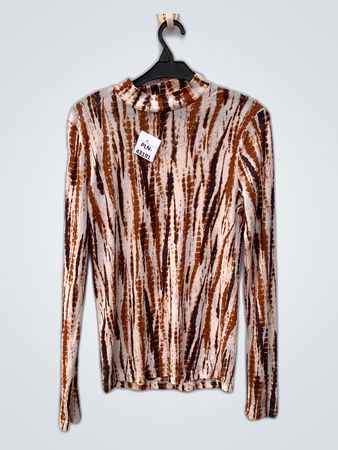 Costes Rebel Tie-Dye Mock Neck Top