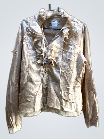 Lafuma Embroidered Ruffled Blouse