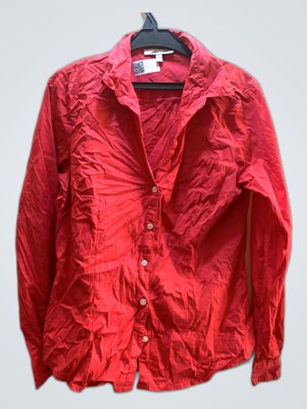Quintessential Red Button-Down Shirt