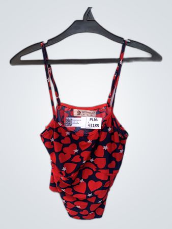 Siyimeng Red Heart and Star Print Cami Top
