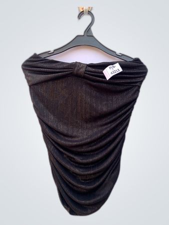 Love Label Metallic Tube Top
