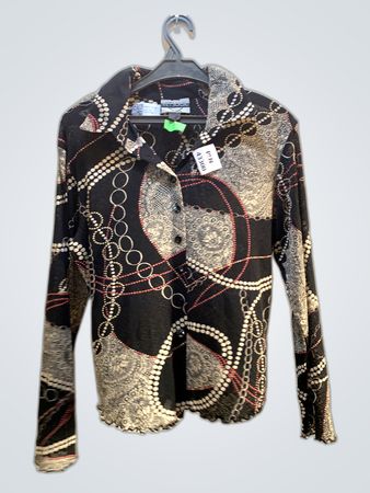 Mitsuki Patterned Long Sleeve Button-Down Shirt