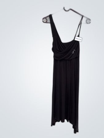 Unbranded Black Sleeveless Wrap Dress