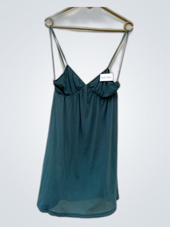 Unbranded Teal Polka Dot Slip Dress