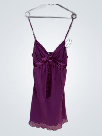 KappAhl Body Zone Purple Satin Slip Dress