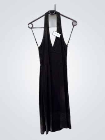 Black Halter Neck Mini Dress