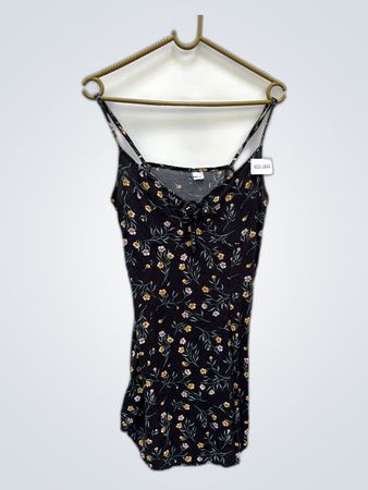 Unbranded Black Floral Mini Dress