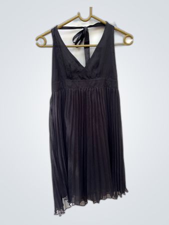 Gina Tricot Black Pleated Halter Dress