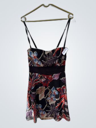 Mangano Floral Print Mini Dress