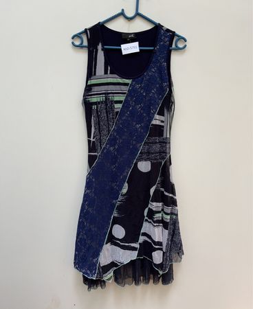 Zara Printed Sleeveless Mini Dress
