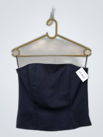 Féraud Black Strapless Bustier Top