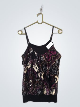 Exquis Paris Patterned Cami Top