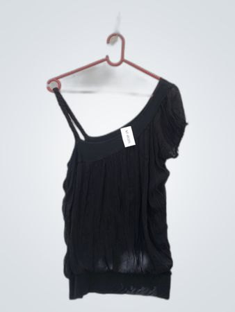 Unbranded Black One-Shoulder Top