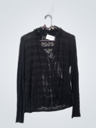 Tenais Black Lace Blouse