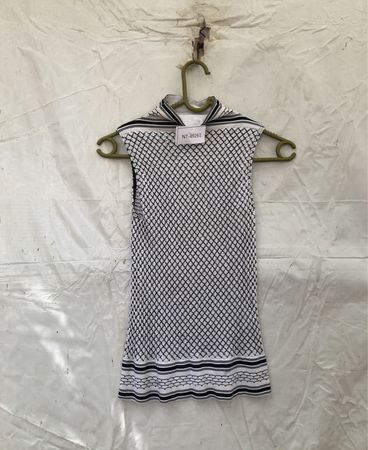 Unbranded Black and White Mesh Sleeveless Top