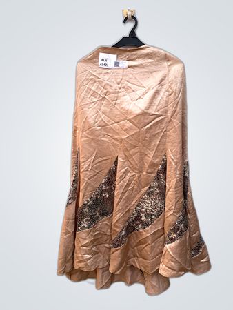 Tan Cape with Lace Details