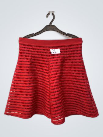 Red Striped Skirt