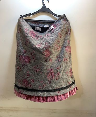 Kombi Mode Floral Tweed Mini Skirt