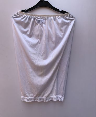 White Satin Skirt