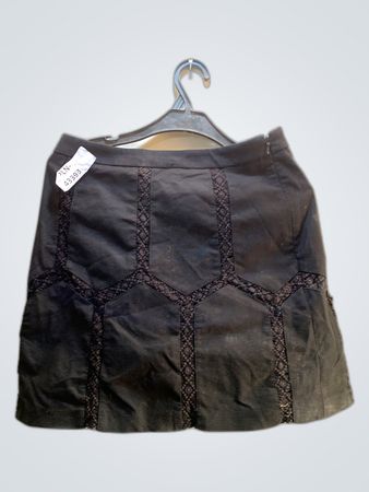 Banana Republic Black Lace Embroidered Mini Skirt