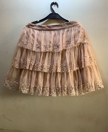 Pink Sequined Tulle Skirt