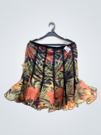 Moda Floral Print Mini Skirt