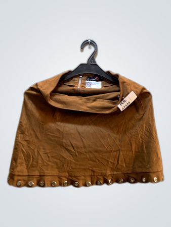 FBSister Cropped Suede Poncho