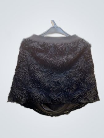 Unbranded Black Rose Embellished Mini Skirt