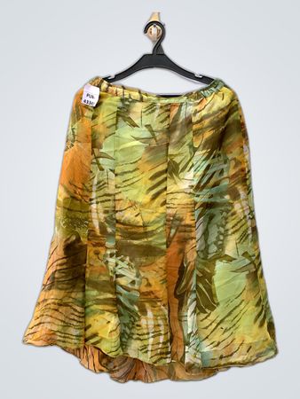 Unbranded Abstract Print Flowy Skirt