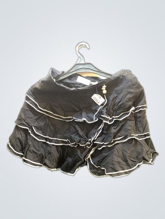 Black Ruffled Top