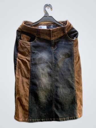Background Denim Skirt
