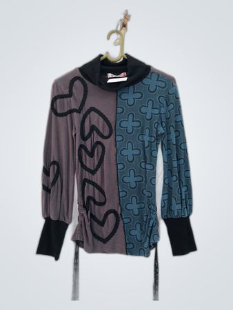 Smash Long Sleeve Mock Neck Top