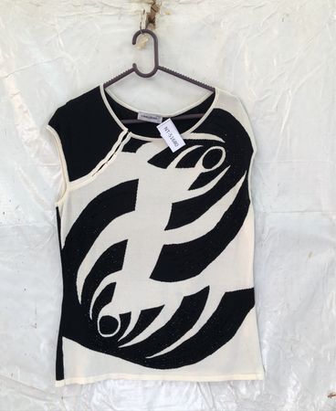 Castiglioni Sleeveless Abstract Pattern Top