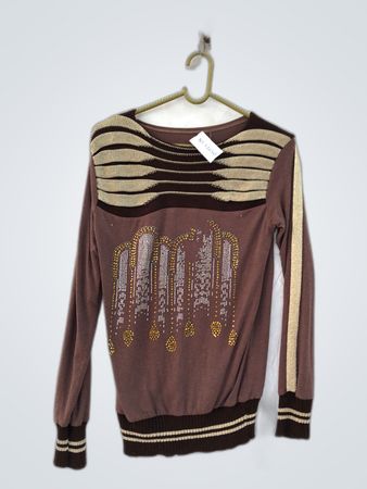 Unbranded Embellished Beaded Knit Sweater