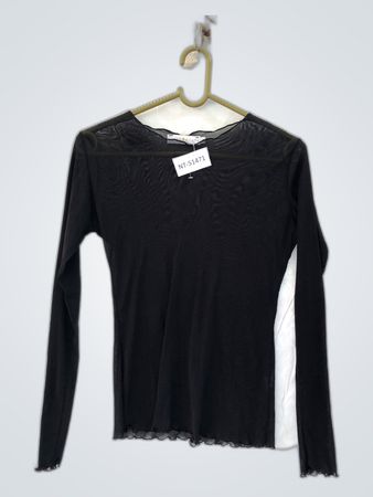 Black Long-Sleeve Top