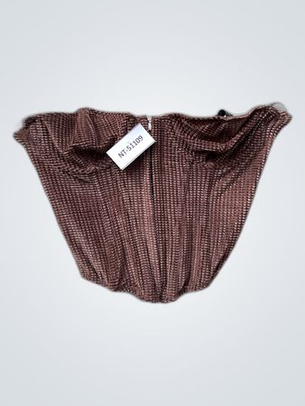 Unbranded Brown Corduroy Corset Top