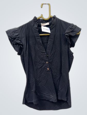 Unbranded Black Ruffled Blouse
