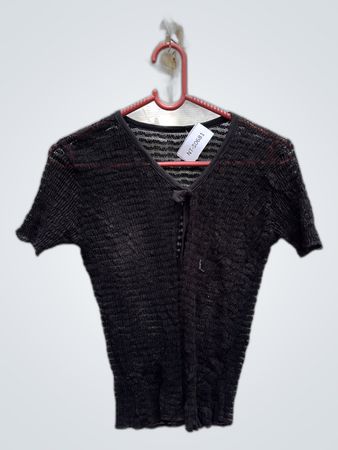 Unbranded Black Mesh Cardigan